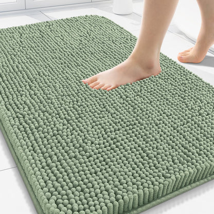 Arotive Bathroom Rugs 24x16, Soft Absorbent Shaggy Chenille Bath Rugs