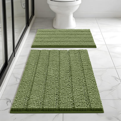 Bcoimo Bath Rug Mat,48x24 High Absorbent Latte Long Bathroom Runner Rugs