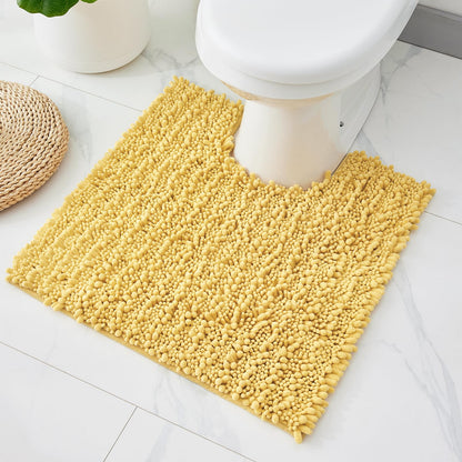 ILANGO Bathroom Rugs Light Grey 44x24, Soft Absorbent Chenille Bath Rugs