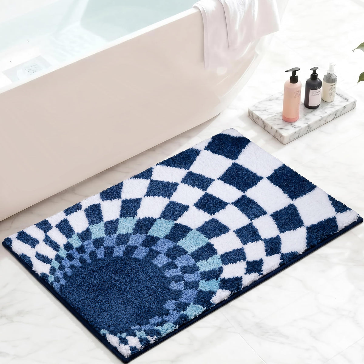 Oval Bathroom Rugs Non Slip Absorbent Ultra Luxury Fluffy