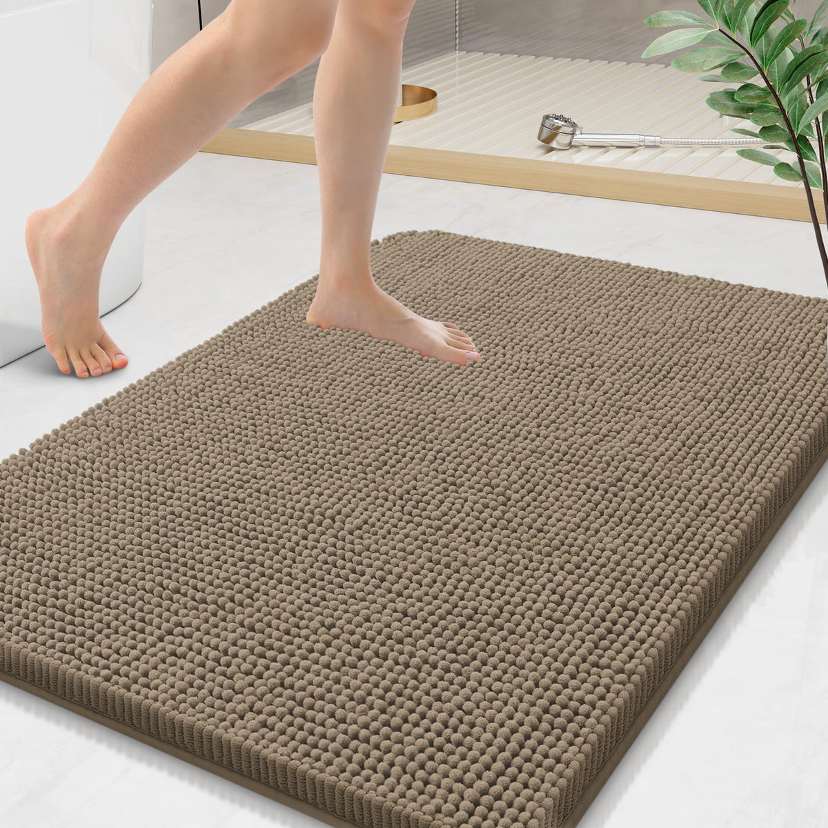 Arotive Bathroom Rugs 24x16, Soft Absorbent Shaggy Chenille Bath Rugs