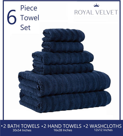 Textured Rust 6 Piece Towel Set, Solid Color Themed, Oeko-TEX Certified Confidence