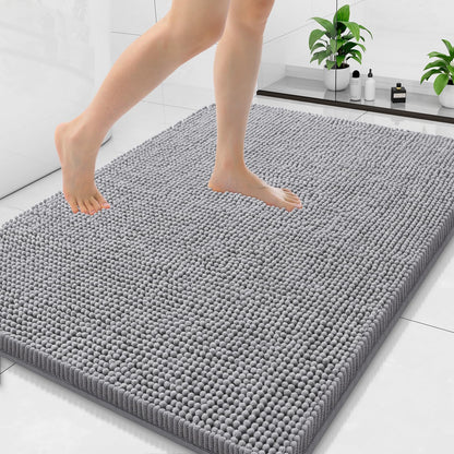 Arotive Bathroom Rugs 24x16, Soft Absorbent Shaggy Chenille Bath Rugs