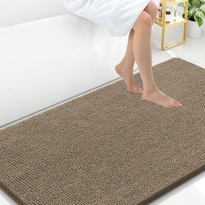 Arotive Bathroom Rugs 24x16, Soft Absorbent Shaggy Chenille Bath Rugs
