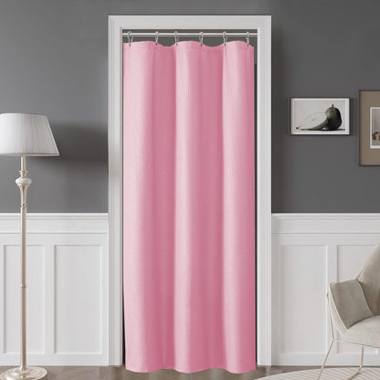 OVZME Berry Cute Shower Curtain, Embossed Textured Fabric Shower Curtain for Bathroom - Soft Cloth & Hotel Spa Luxury, Water Repellent, Machine Washable Shower Curtain, 72X72, Glacier Blue