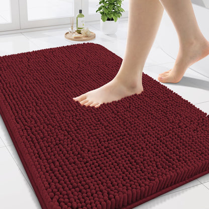 Arotive Bathroom Rugs 24x16, Soft Absorbent Shaggy Chenille Bath Rugs