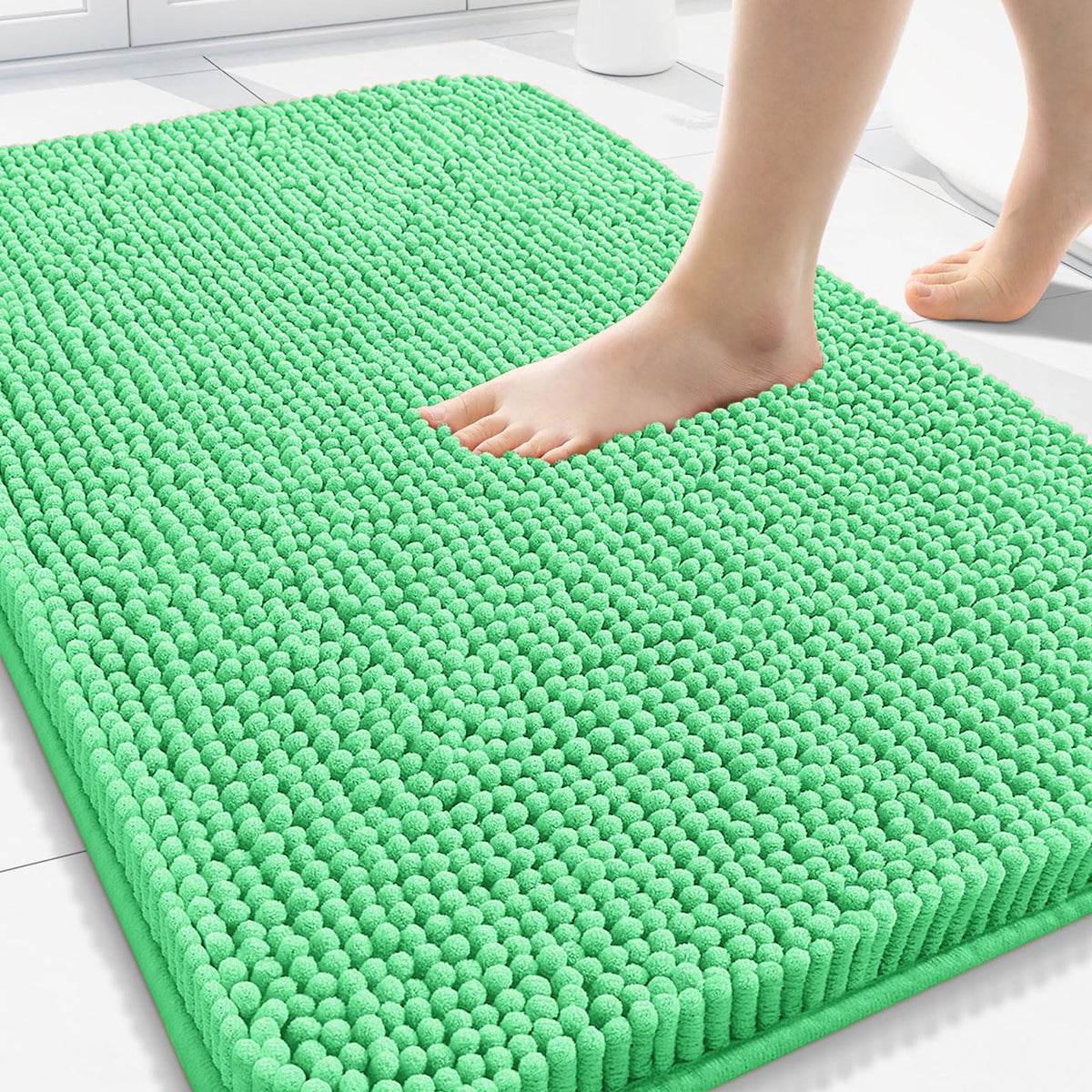 Arotive Bathroom Rugs 24x16, Soft Absorbent Shaggy Chenille Bath Rugs