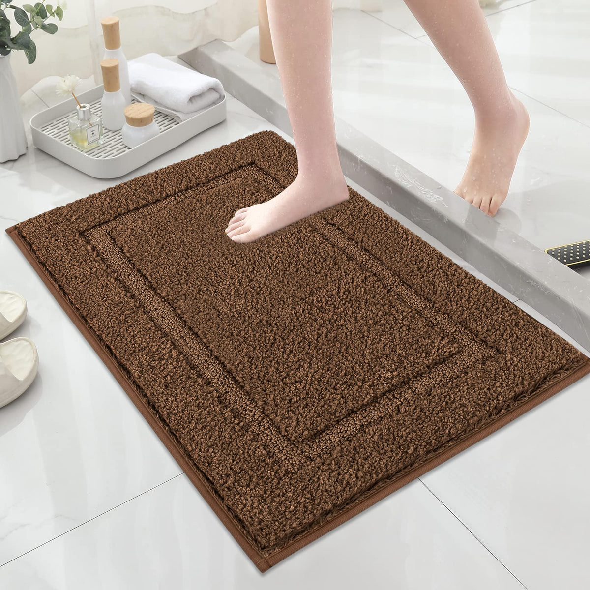 SHACOS Extra Soft Large Long Bathroom Runner Rug 60x24, White