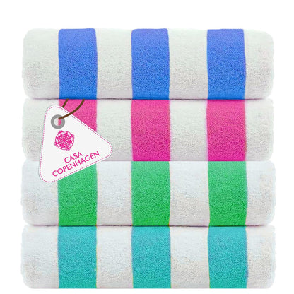 CASA COPENHAGEN Solitaire 6 Pieces Towel Set- Midnight Black, 600 GSM 2 Bath Towel 2 Hand Towel 2 Washcloth, Designed in Denmark Made of Soft Egyptian Cotton for Bathroom, Kitchen & Shower