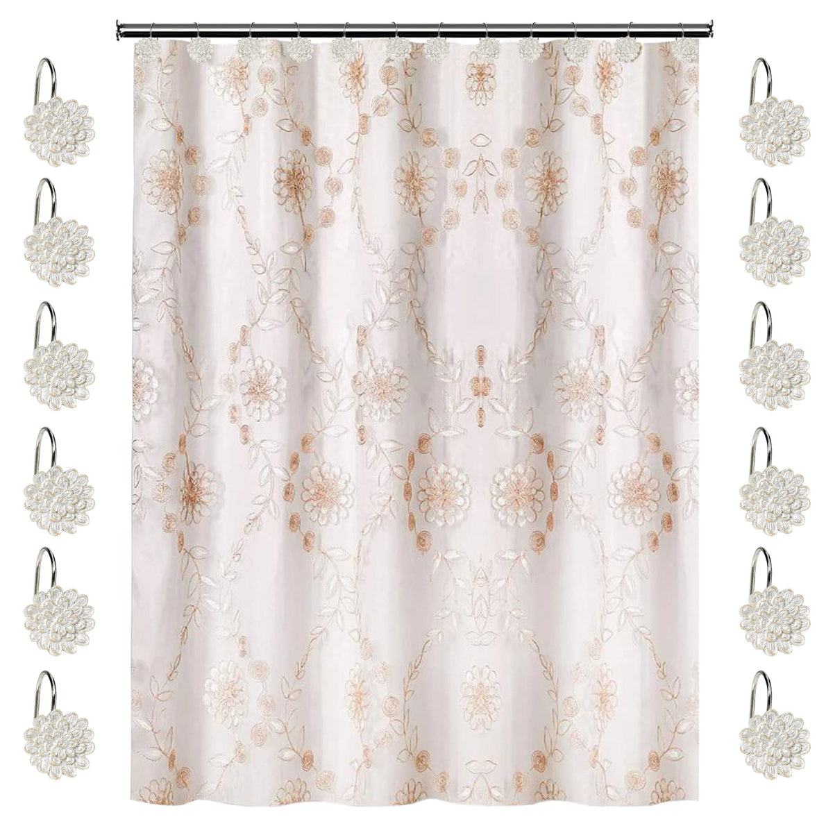 Zahari Home Sinatra Modern Bathroom Towel Set - 3 Piece Luxury Contemporary Decor Bling Champagne Gold Bath Towel Set Soft, Plush and Highly Absorbent