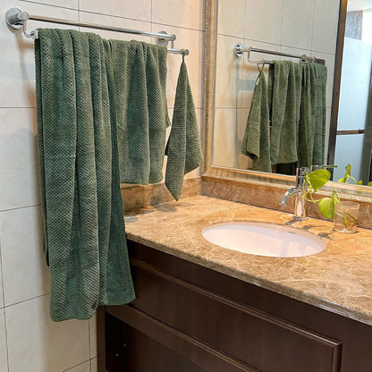 YTYC 29x59 Bath Towels Set,Towels for Bathroom,Olive Green,6-Pieces