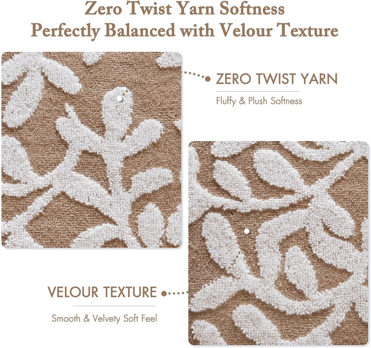 Madison Park Skyler Floral Decorative Bath Towel Set, 6 Piece, Taupe