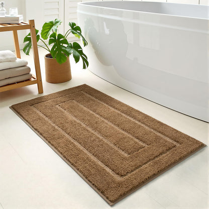 HOMORE Black Bathroom Rug 24x60 Inch Soft Absorbent Bathroom Runner Rug
