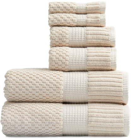 NY Loft 100% Cotton 4-Pack Bath Towel Set | White | Oeko-TEX | Quick-Dry