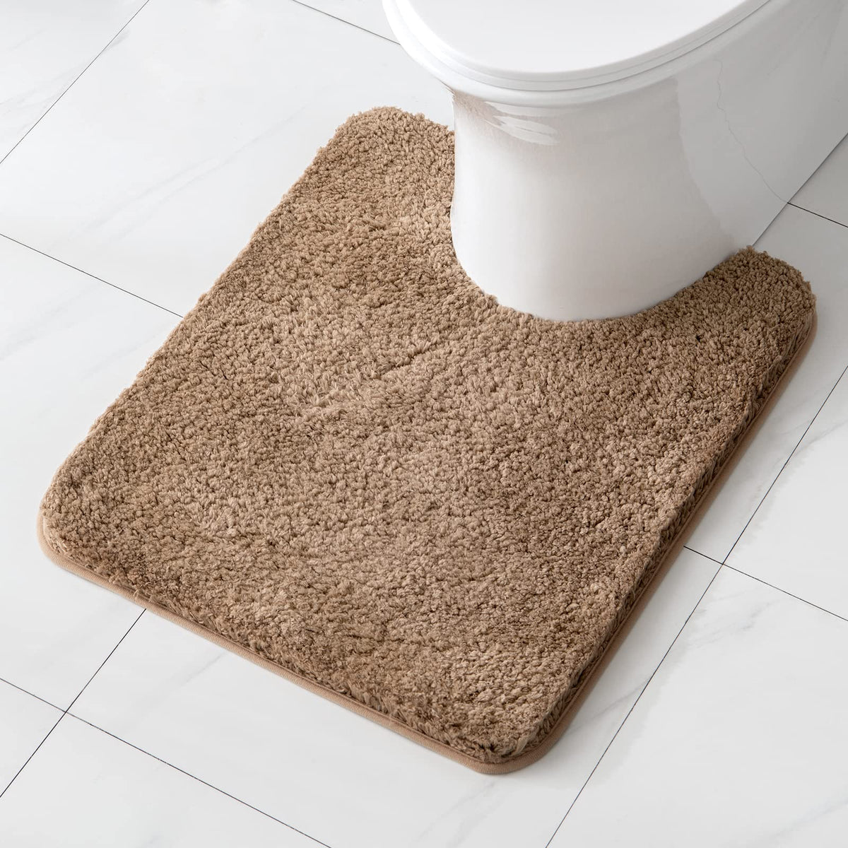 MIULEE Dark Purple Bathroom Rugs Soft Small Microfiber Bath Mat 16x24 Inch