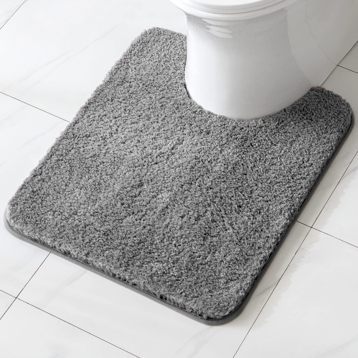 MIULEE Dark Purple Bathroom Rugs Soft Small Microfiber Bath Mat 16x24 Inch