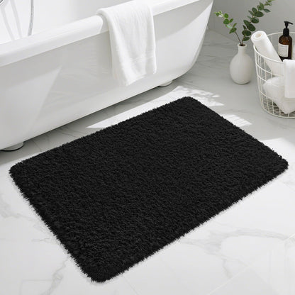 Pink Bathroom Rugs Non Slip 30"x20",Absorbent Bath Mat Quick Dry