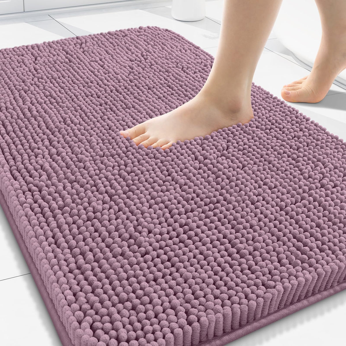 Arotive Bathroom Rugs 24x16, Soft Absorbent Shaggy Chenille Bath Rugs