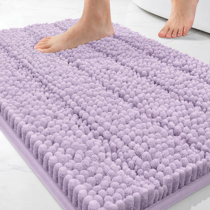 Bcoimo Bath Rug Mat,48x24 High Absorbent Latte Long Bathroom Runner Rugs