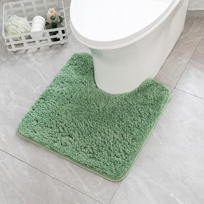 MIULEE Dark Purple Bathroom Rugs Soft Small Microfiber Bath Mat 16x24 Inch