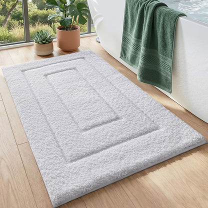 DEXI Bathroom Rugs 36x24, Non-Slip and Absorbent Bath Mat, Beige