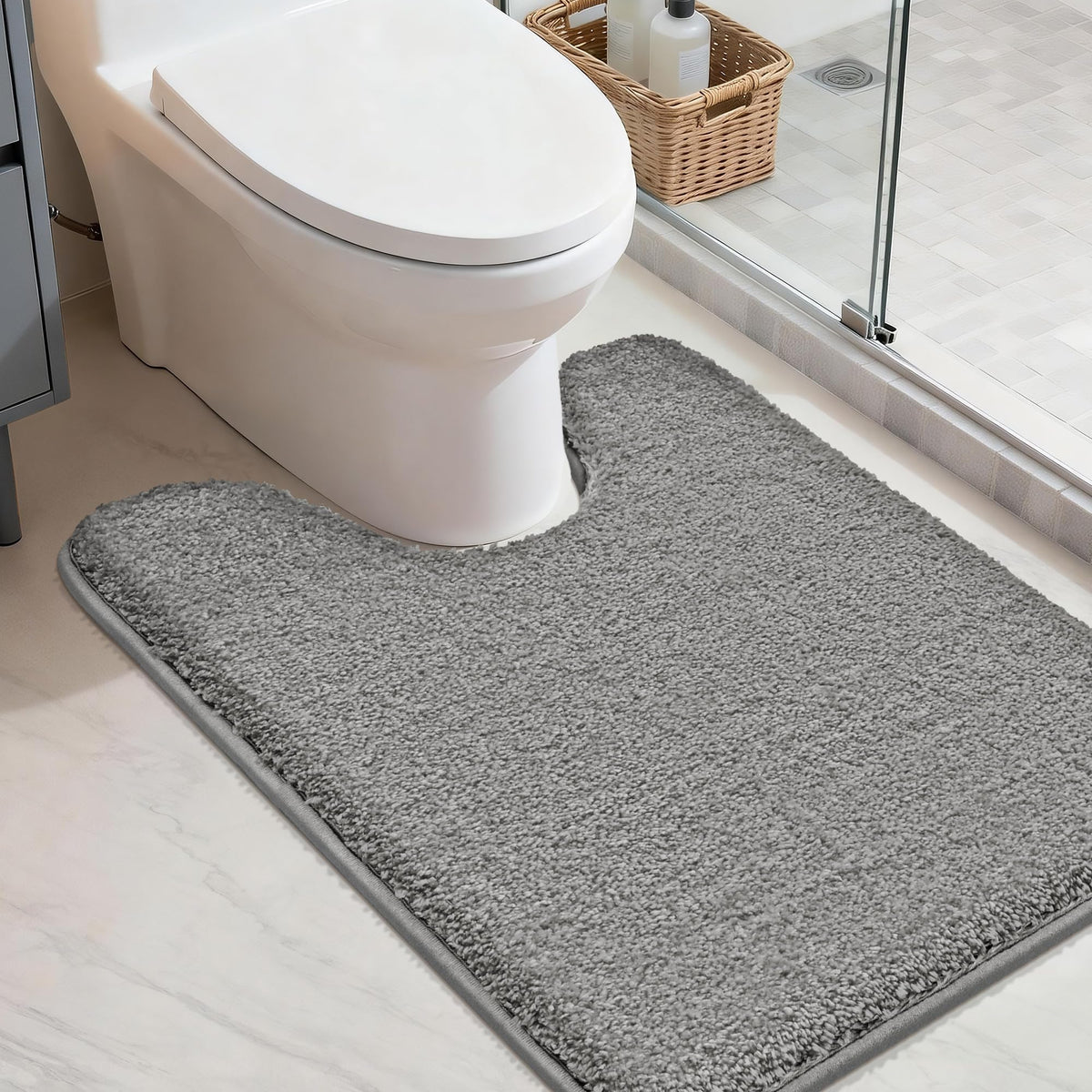 COSY HOMEER Extra Thick Bath Rugs for Bathroom Non Slip Bath Mat 20x32 Navy