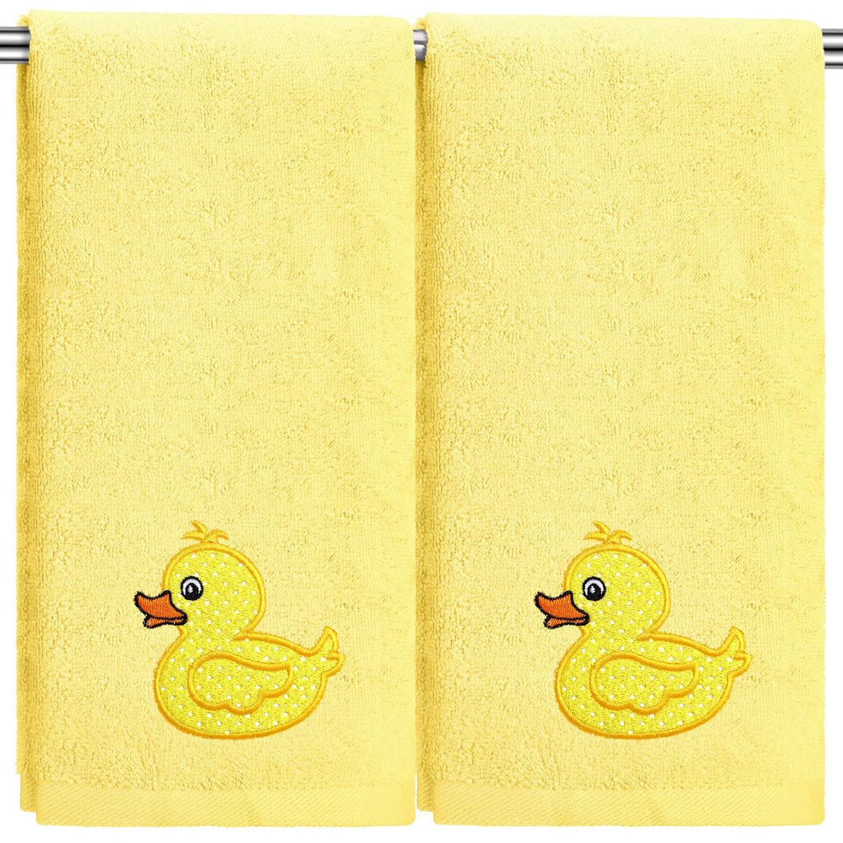 SmoothNovelty 2 Pcs Butterfly Hand Towels Purple Bathroom Decor 14x29 Inch