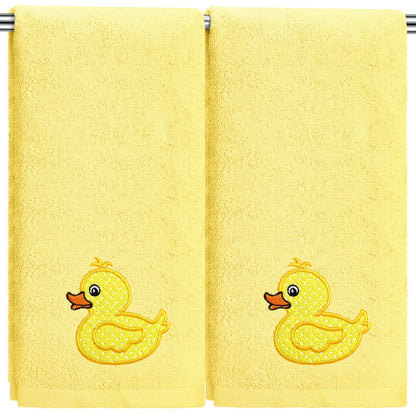 SmoothNovelty 2 Pcs Butterfly Hand Towels Purple Bathroom Decor 14x29 Inch