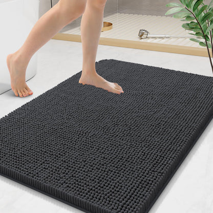 Arotive Bathroom Rugs 24x16, Soft Absorbent Shaggy Chenille Bath Rugs