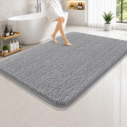 Arotive Bathroom Rugs 24x16, Soft Absorbent Shaggy Chenille Bath Rugs