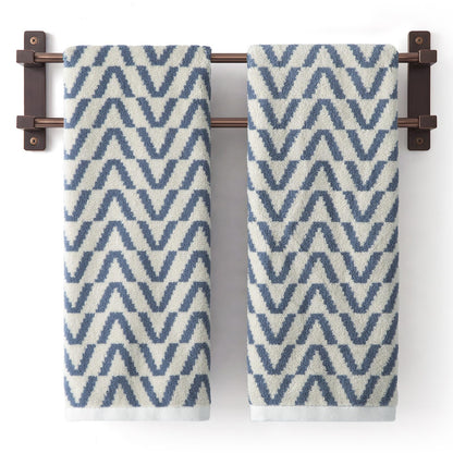 ecolook Decorative Hand Towels for Bathroom, Jacquard Cotton, Set of 2
