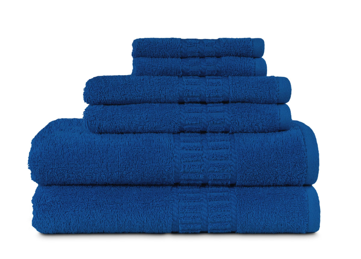 MyPillow MyTowels 6 Piece Towel Set - 100% Cotton Soft Absorbent Towels for Bathroom, 2 Bath Towels, 2 Hand Towels, 2 Washcloths [MyTowels 6-Piece Set, Khaki]