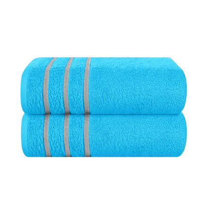 MyOwn Ultra Soft 6 Pack Cotton Towel Set, Contains 2 Bath Towels 28x55 inch, 2 Hand Towels 16x24 inch & 2 Wash Coths 12x12 inch, Ideal Everyday use, Compact & Lightweight - Pink, 71662