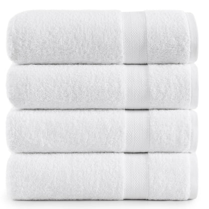 LANE LINEN 100% Cotton Bath Towels Set - 24 PCs - Durable, Quick Dry, Super Soft & Highly Absorbent - 4 Bath, 4 Fingertip, 6 Hand Towels, 8 Washcloths, 2 Bath Sheets - Perfect Family Set - Cool Grey