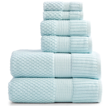 NY Loft 100% Cotton 4-Pack Bath Towel Set | White | Oeko-TEX | Quick-Dry