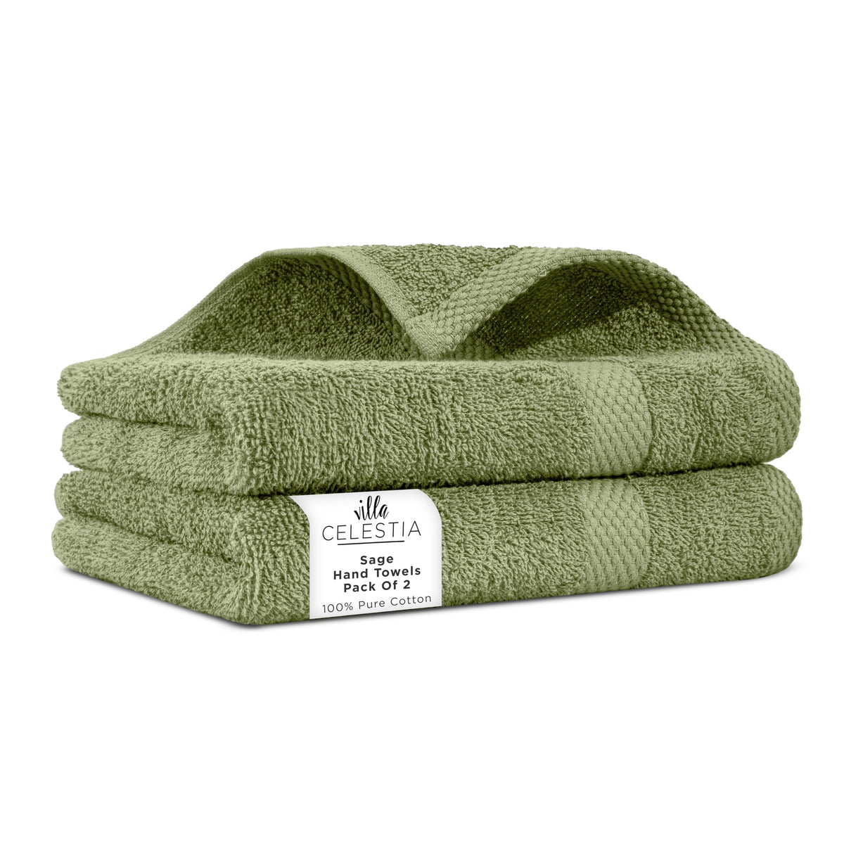 Villa Celestia 100% Cotton Bath Towel Set of 18-4 Bath Towels, 6 Hand Towels, 8 Wash Cloths, Sustainable, Soft, Highly Absorbent, Combed Cotton 18 Piece Set for Hotels, Spa, Bathroom, Dorm, Blue