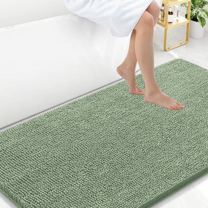Arotive Bathroom Rugs 24x16, Soft Absorbent Shaggy Chenille Bath Rugs