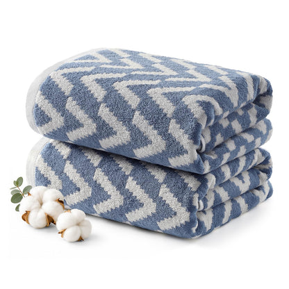 ecolook Decorative Hand Towels for Bathroom, Jacquard Cotton, Set of 2