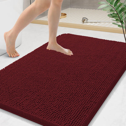 Arotive Bathroom Rugs 24x16, Soft Absorbent Shaggy Chenille Bath Rugs