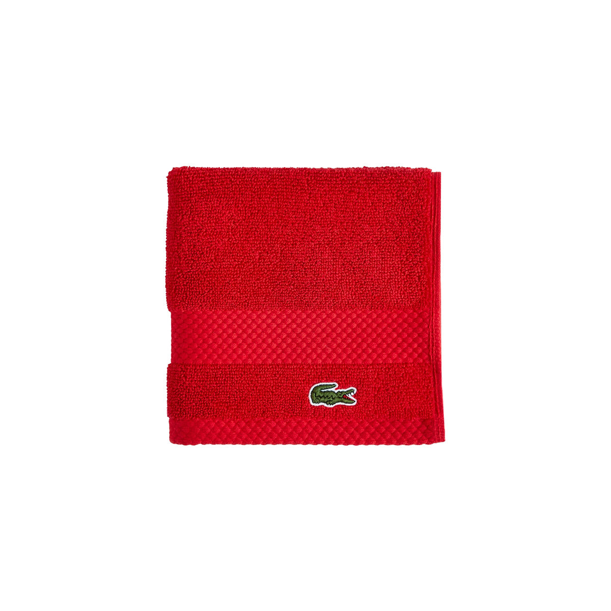 Lacoste Heritage 100% Supima Cotton Bath Towel 30" x 54", White