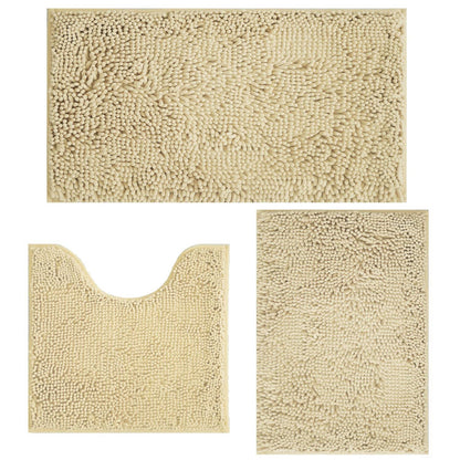 Bathroom Rugs Sets 3 Piece Non Slip,Bath Rugs with PVC Backing Bath Carpet,Bathroom Rug Washable,Absorbent,Plush Carpet Mats,Bath Mats for Bedroom, Kitchen,Tub,Home Decor (Turquoise)