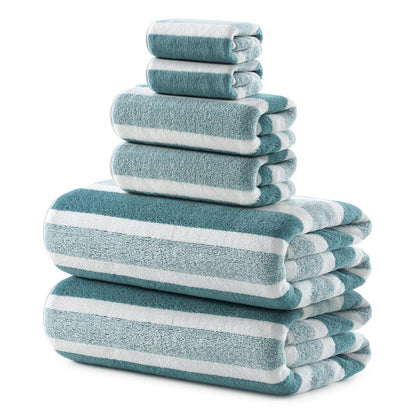 REDKISS 6-Piece Microfiber Bath Towel Set, Ultra Soft, Highly Absorbent & Quick Dry, 35x70 Inch Oversized, Gray Towels for Bathroom, Spa, Gym, 2 Bath 2 Hand 2 Washcloths