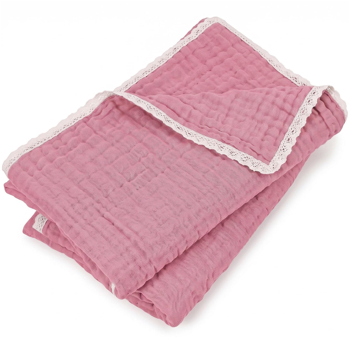 Lightweight Cotton Bath Towels, 2 Pack Quick Dry Muslin Towels for Adults
