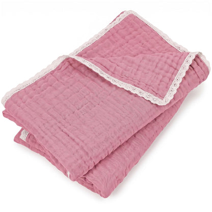 Lightweight Cotton Bath Towels, 2 Pack Quick Dry Muslin Towels for Adults