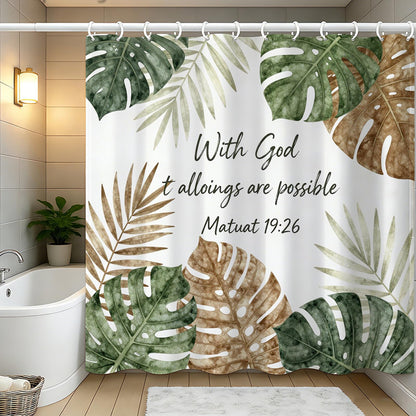 Sea Turtle Shower Curtain,Ocean Beach Shower Curtain, Tropical Summer Sea Theme Bathroom 72x72 Inch Proof Polyester Insulated Home Decor