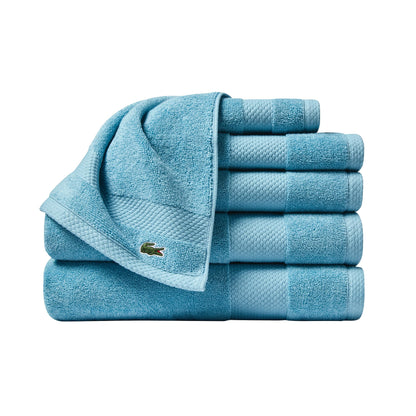 Lacoste Heritage 100% Supima Cotton Bath Towel 30" x 54", White