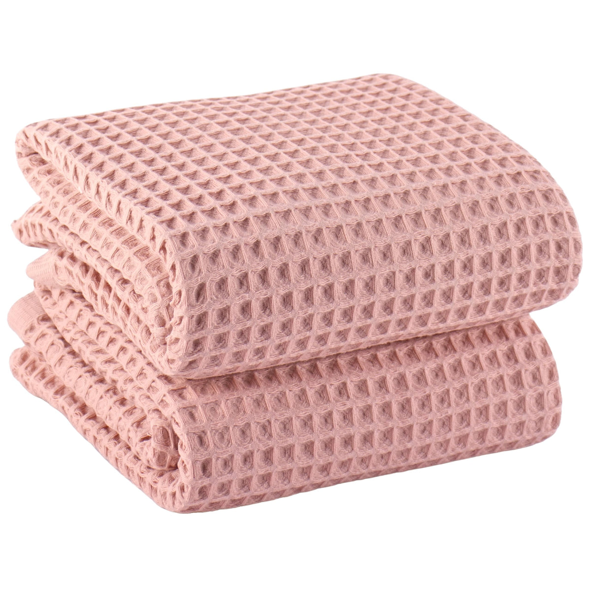 PÜSKÜL Natural 100% Turkish Cotton Waffle Hand and Kitchen Towels Set of 3