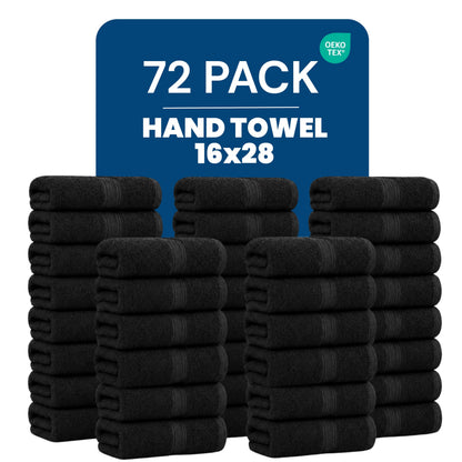Utopia Towels 6 Pack Premium Hand Towels, 16x28 in, 600 GSM Cotton, Navy