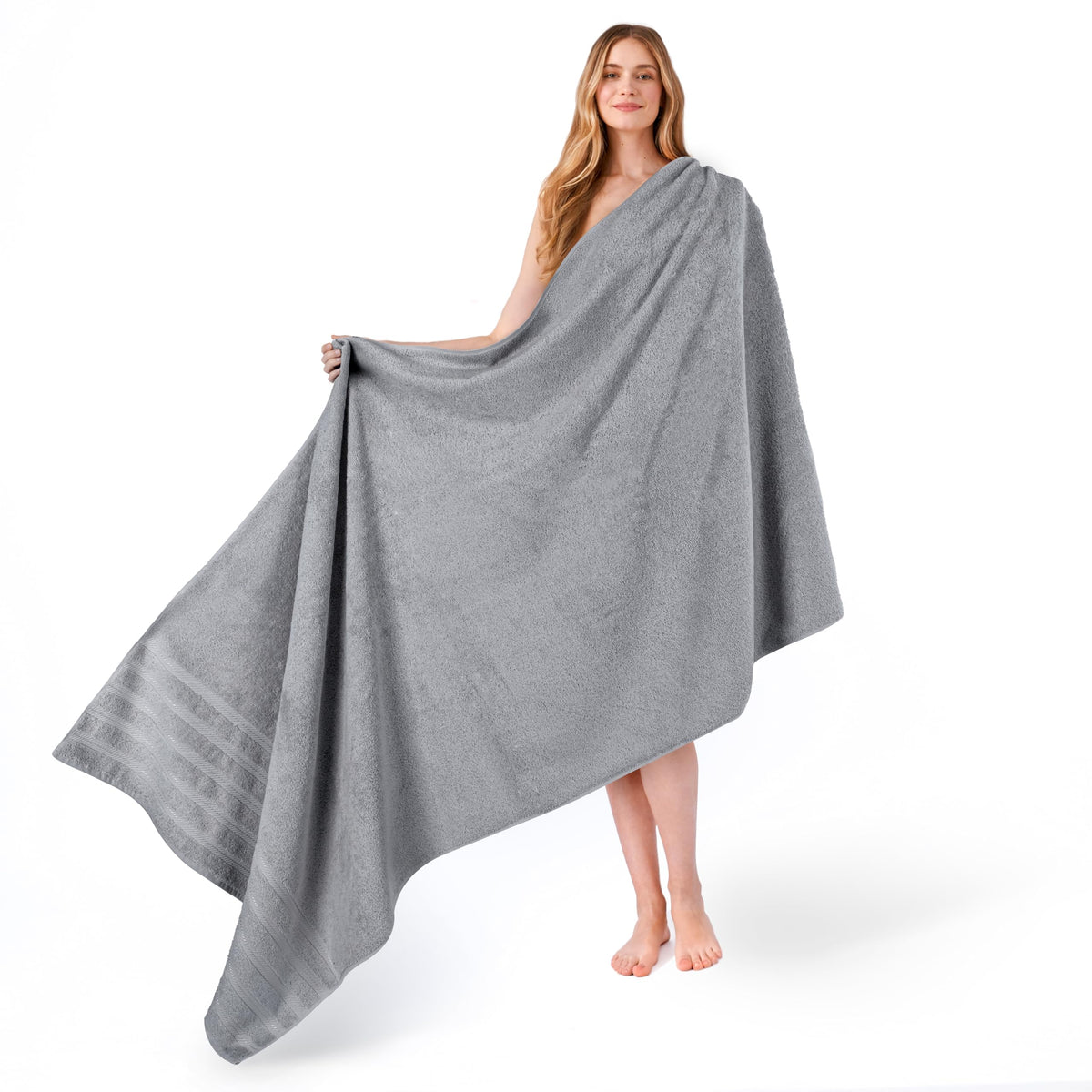 American Soft Linen 100% Cotton Luxury Turkish Towels, 4 PC Bath Towel Set