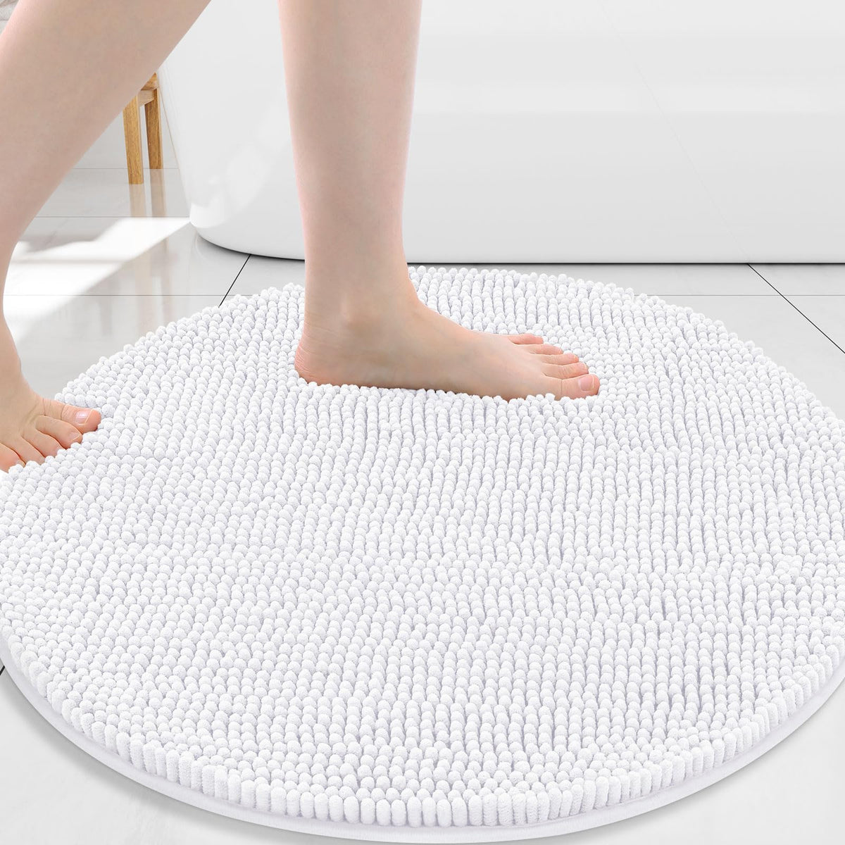 Arotive Bathroom Rugs 24x16, Soft Absorbent Shaggy Chenille Bath Rugs